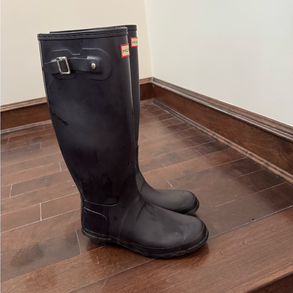 Hunter dark purple Tall Rain Boots